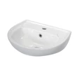 Lavoar alb GLADYS cu montaj pe perete, 55 cm – vedere frontală