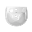 Lavoar cu montaj pe perete, latime 55 cm, alb, GLADYS