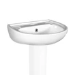 Lavoar cu montaj pe perete, latime 55 cm, alb, GLADYS