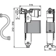 Valva admisie universal 3/8", robinet flotor rezervor WC, 510 25.001.00 SANIT