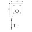 Baterie cu montare in perete pentru dus Schell LINUS Basic D-SC-M 019022899