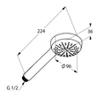 Para dus 1 functie, sistem anti-calcar, 6810005-00, LOGO, KLUD