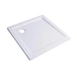 Vedere laterala cadita de dus patrata din ABS si acril 80 x 80 x 5 cm, RTA02 GLADYS