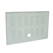 Vedere din jos cadita de dus rectangulara din ABS si acril 80 x 120 x 5 cm, RTA13 GLADYS