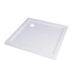 Vedere laterala cadita de dus patrata din ABS si acril 90 x 90 x 5 cm, RTA04 GLADYS
