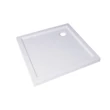 Vedere laterala cadita de dus patrata din ABS si acril 90 x 90 x 5 cm, RTA04 GLADYS