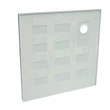 Vedere de jos cadita de dus patrata din ABS si acril 90 x 90 x 5 cm, RTA04 GLADYS