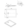 Cadita de dus rectangulara 100 x 80 x 4 Tako CERSANIT S204-019