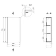 Dulap suspendat 40 x 80 cm, cu sticla fumurie, Inverto, CERSANIT S930-015