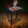 Gratar gradina din otel, FM Grill Economic, 67 x 40 cm