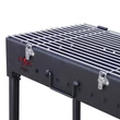 Gratar gradina din otel, FM Grill Premium, pe lemn si carbune, portabil, 58 x 30 cm