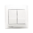 Intrerupator dublu montabil incastrat in doza de aparat, pentru uz interior, SCHELDEN