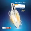 Bec LED E14  DECOR tip filament 4W lumina calda 2700K LEDNEX