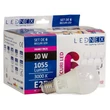 Set de 6 becuri LED, E27 10W 3000K, A60 LEDNEX