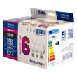 Set de 6 becuri LED, E27 10W 3000K, A60 LEDNEX