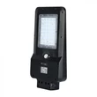 Corp de iluminat stradal 1600 lm, 6000K, cu panou fotovoltaic si acumulator, V-TAC ST-15