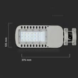 Corp de iluminat stradal 120 lm / W, 4000K, 30 W, cip Samsung, slim, V-TAC