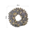 Decoratiune cu LED-uri - Coronita de Advent, 40 cm, 2 x AA, interior, alb cald, cronometru DCTW15, EMOS