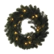 Coronita de Craciun cu LED-uri, verde natural, 40 cm, 2 x AA, interior, lumina alb cald, cronometru, DCTW05, EMOS