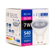 Bec LED GU10 7W, 220V, lumina Alb rece 6500K, LEDNEX