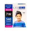 Bec LED GU10 7W, 220V, lumina Alb rece 6500K, LEDNEX