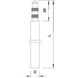 Electrod pentru sistem de impamantare, tip tubular, 1.5 metri, ST 219 20 ST FT 5000750 OBO