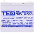 Acumulator GEL 12V 57Ah GEL Deep Cycle TED1257 – VRLA, TED003393, TED
