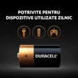 Set de 2 baterii alcaline C R14 DURACELL