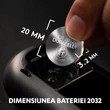 Set de 2 baterii rotunde cu litiu CR2032 3V DURACELL