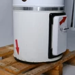 Resigilat: Boiler pe lemn cu focar + termoelectric cu serpentina si rezistenta electrica, rezervor izolat, Omega, SZ0080C2V, 80 l