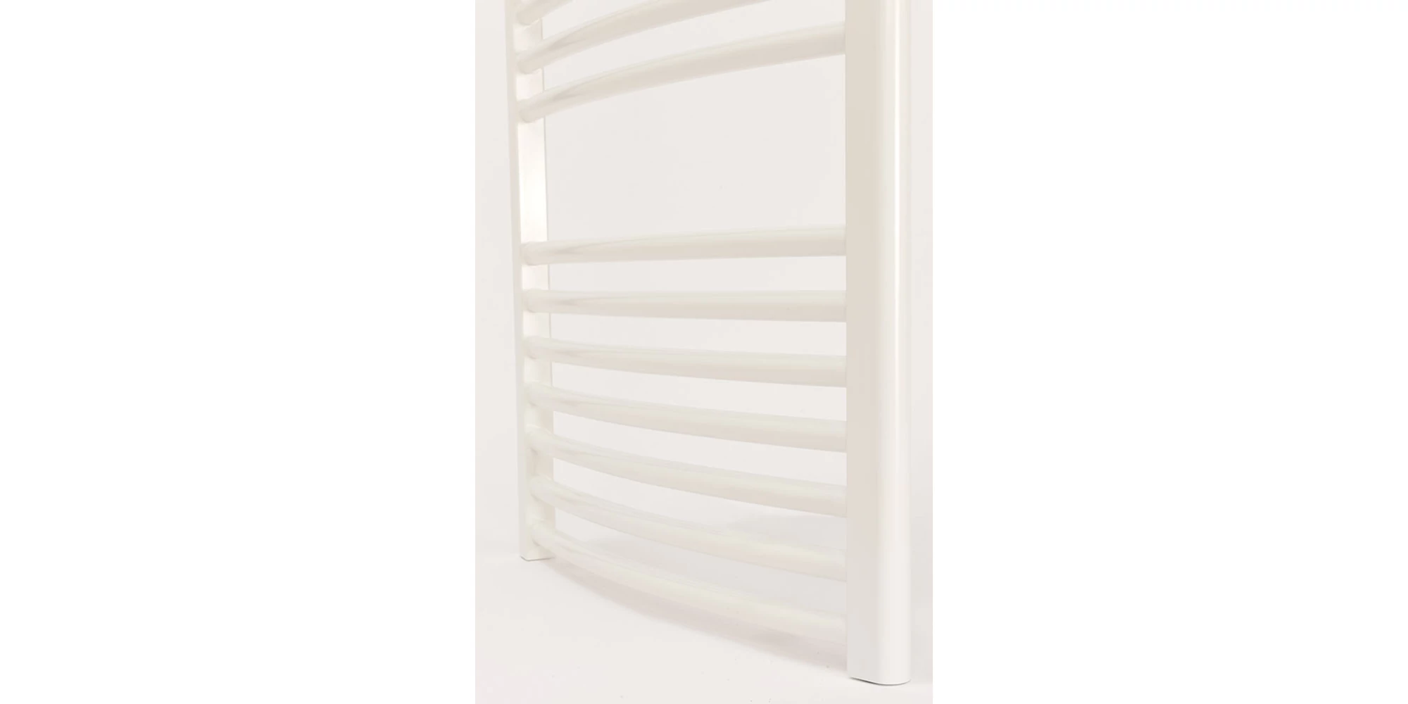 Radiator de baie port-prosop, 600 x 1222, 590 W, alb, arcuit