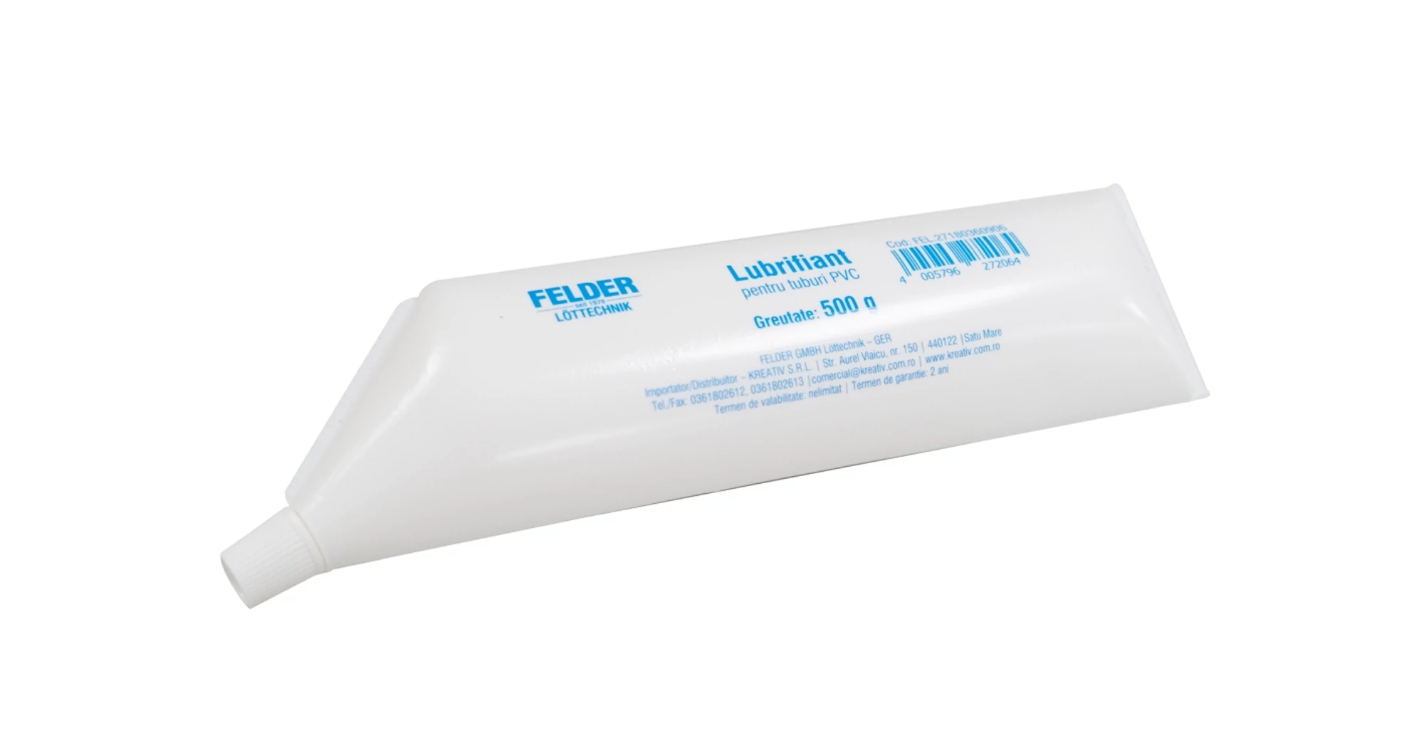 Lubrifiant pentru tevi PVC, FELDER, 500 g | Melinda Instal