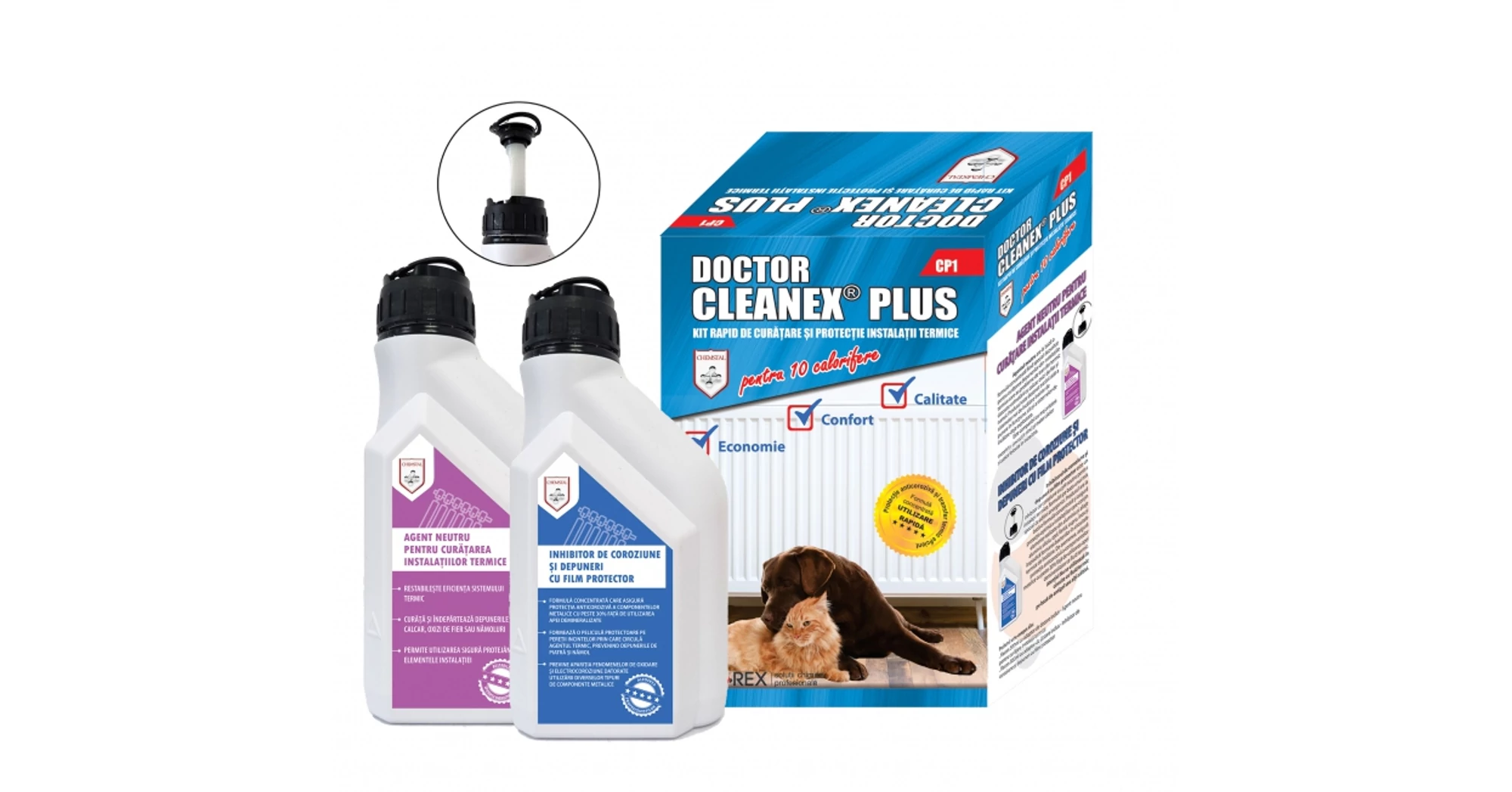 Kit rapid de curatare si protectie instalatii termice LBXDRCL001