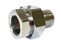 Racord olandez drept din alama cromata