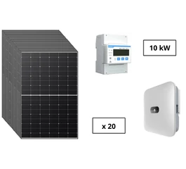 Pachet fotovoltaic trifazat 10 kW cu panou solar fotovoltaic 430 W LR5-54HTH-430M LONGi invertor solar ON/OFF Grid 10 kW SUN2000-10KTL-M1 HUAWEI si contor inteligent trifazat 100A/40 mA DTSU666-H HUAWEI