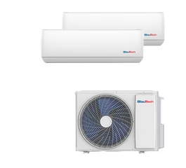 Aparat aer conditionat multisplit 18000 BTU pentru 2 incaperi 2 x 7000 BTU BlauTech A++ si A+ inverter