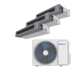 Aparat aer conditionat multisplit 21000 BTU pentru 3 incaperi 3 x 9000 BTU unitate interna tip duct BlauTech