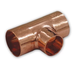 Teu egal cupru, 15-15-15 mm, pentru imbinare prin sudura, cu filet interior-interior Teu egal cupru, 15-15-15 mm, pentru imbinare prin sudura, cu filet interior-interior