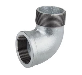 Cot din fonta zincata de 1/2", 90 °, filet interior-exterior