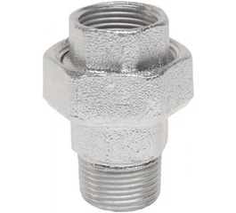 Racord olandez 1/2" din fonta zincata, cu filet interior-exterior, GEBO Platinum