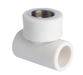 Teu redus din PPR PN20 25 mm x 1/2" cu filet-interior SPK Teu redus din PPR PN20 25 mm x 1/2" cu filet-interior SPK