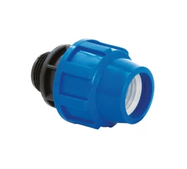 Racord PE compresiune 20 x 1/2”, cu filet exterior