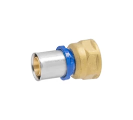 Racord presare drept 16 x 1/2", filet interior, APE RACCORDERIE, alama, pentru tevi multistrat