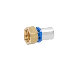 Racord semi-olandez mixt presare 16 x 1/2", filet interior, APE RACCORDERIE, alama, pentru tevi multistrat