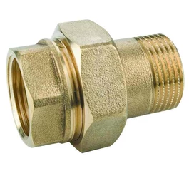 Racord olandez alama drept, 1/2", filet interior - filet exterior