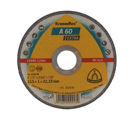 Disc debitare 115 x 1 x 22,23 mm, Kronenflex® A 60 Extra, Klingspor