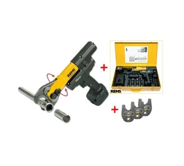 Pachet presa radiala cu acumulator Mini-Press ACC Li-Ion Super-Aktion + 3 clesti de presare 578X04 R220 REMS