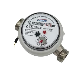 Contor apă caldă monojet, mecanism uscat, 1/2", interior, compatibil citire la distanță, GOBE 10520163