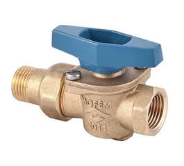 Robinet de trecere pentru apa cu bila si fluture, racord olandez, DN 3/4", TEKA, Mofem AHAG, filet interior-exterior