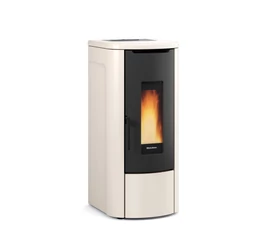 Termosemineu pe peleti tip centrala 14,2 kW Rosanna Idro La Nordica-Extraflame culoarea fildes